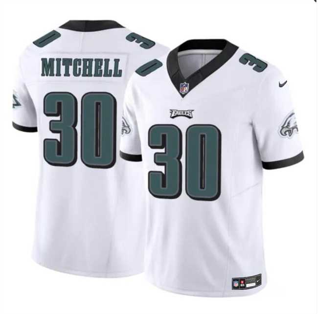 Men & Women & Youth Philadelphia Eagles #30 Quinyon Mitchell White 2024 Draft F.U.S.E Vapor Untouchable Limited Stitched Jersey->philadelphia eagles->NFL Jersey